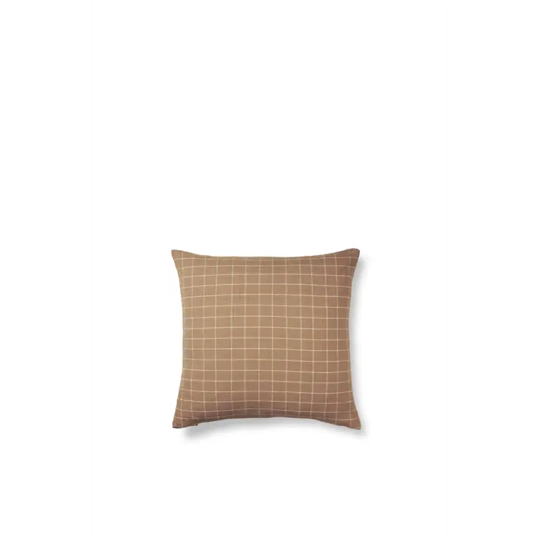 Brown Cotton Cushion