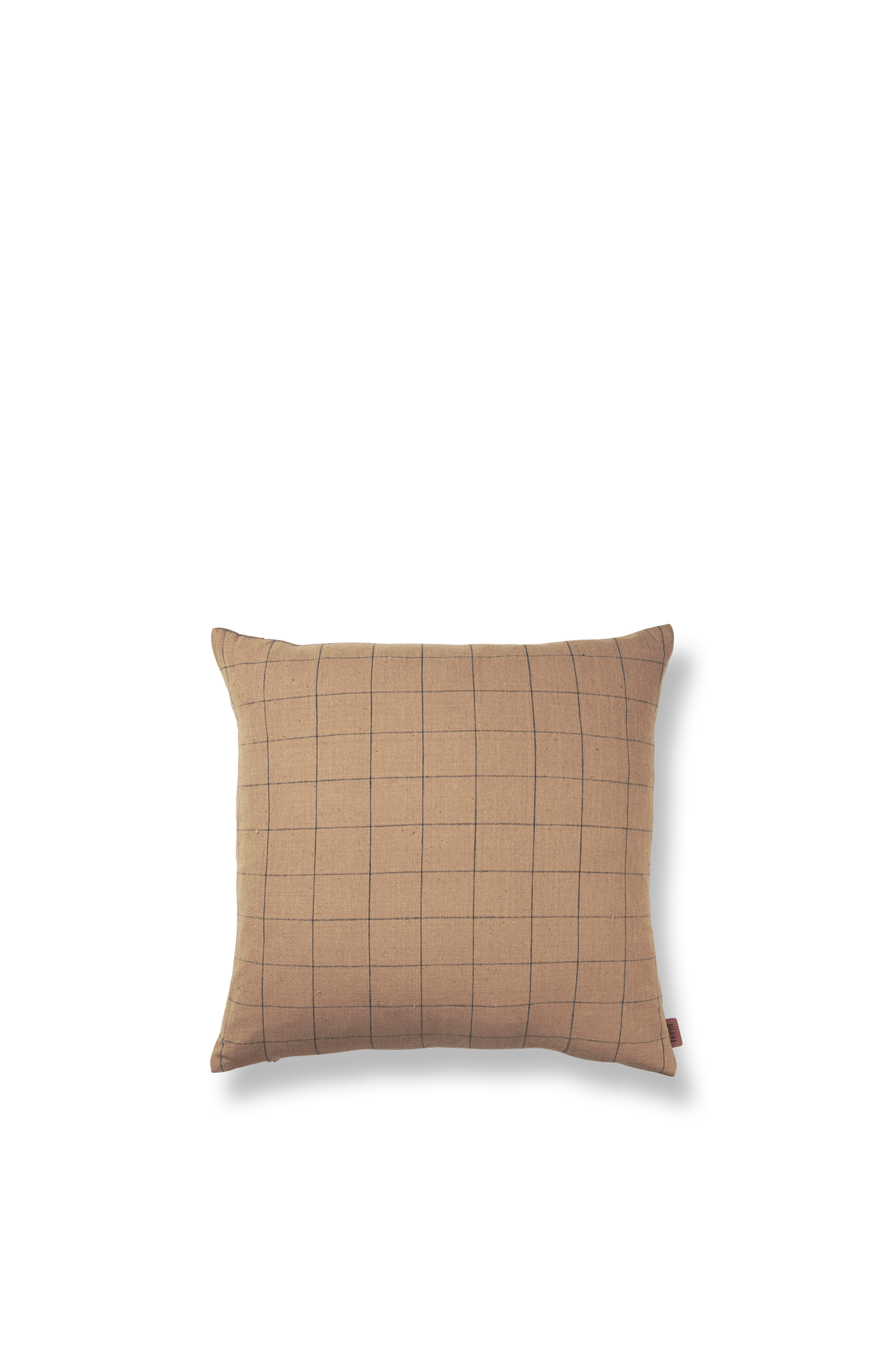 Brown Cotton Cushion