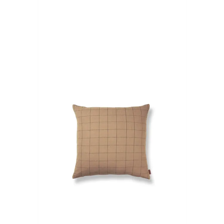 Brown Cotton Cushion