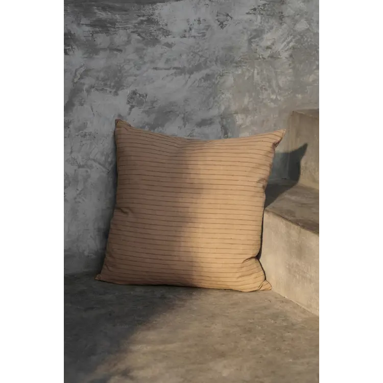 Brown Cotton Cushion