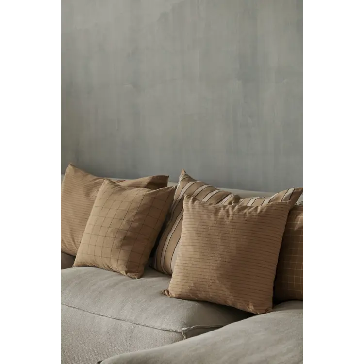 Brown Cotton Cushion