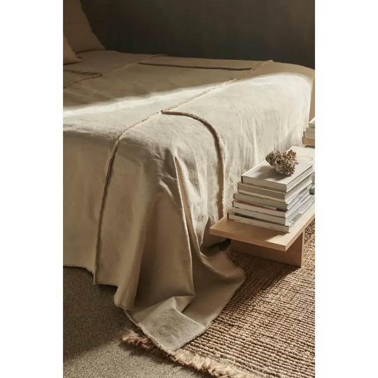 Offset Bedspread - Off-white