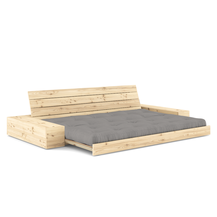 Base with 2 Sideboxes Clear lacquered