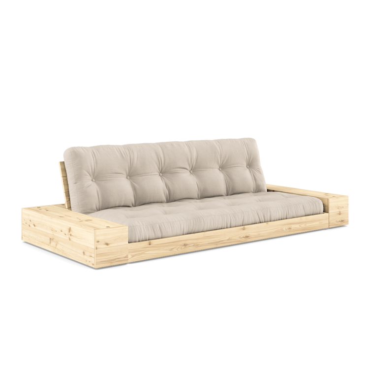 Base with 2 Sideboxes Clear lacquered