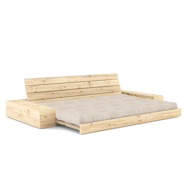 Base with 2 Sideboxes Clear lacquered