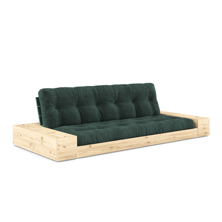 Base with 2 Sideboxes Lush Green lacquered