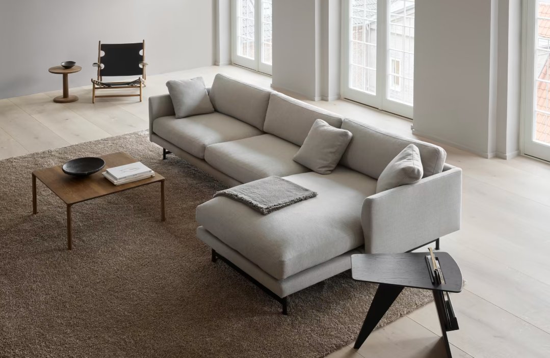 Calmo 80 Sofa, 3 Sitzer mit Chaiselong