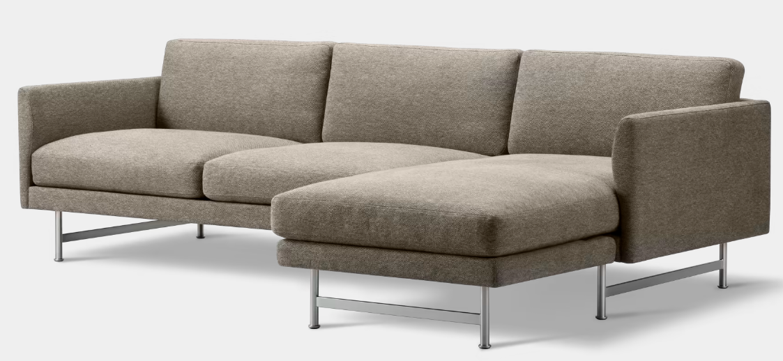 Calmo 80 Sofa, 3 Sitzer mit Chaiselong