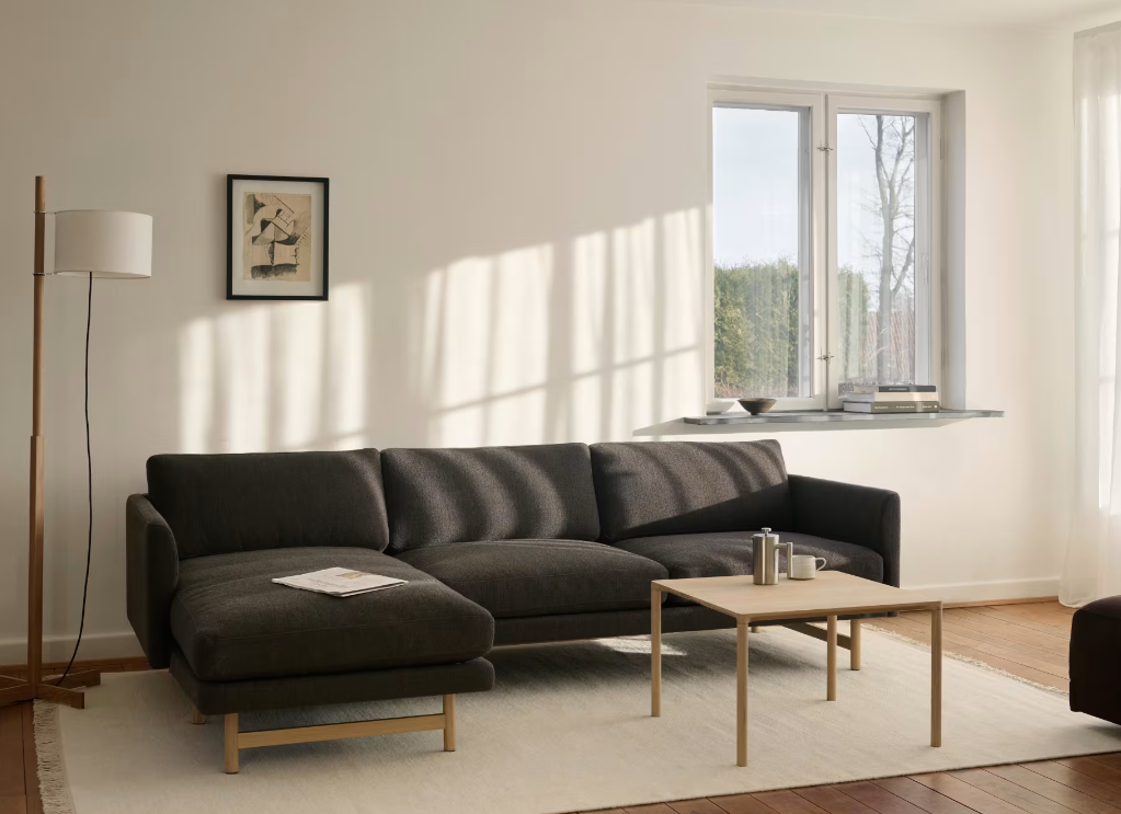 Calmo 80 Sofa, 3 Sitzer mit Chaiselong