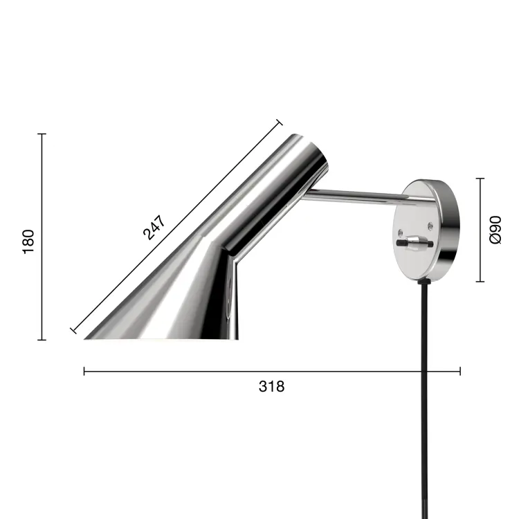 AJ Wandleuchte Pale Petroleum