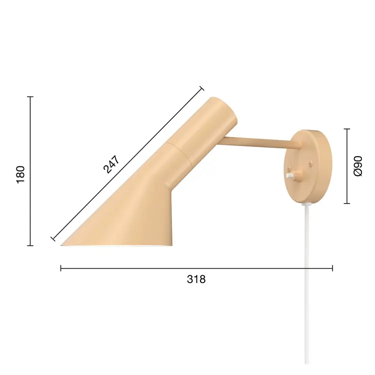 AJ Wandleuchte Pale Petroleum