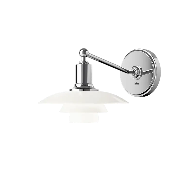 PH 2/1 Wandleuchte White Opal Glass