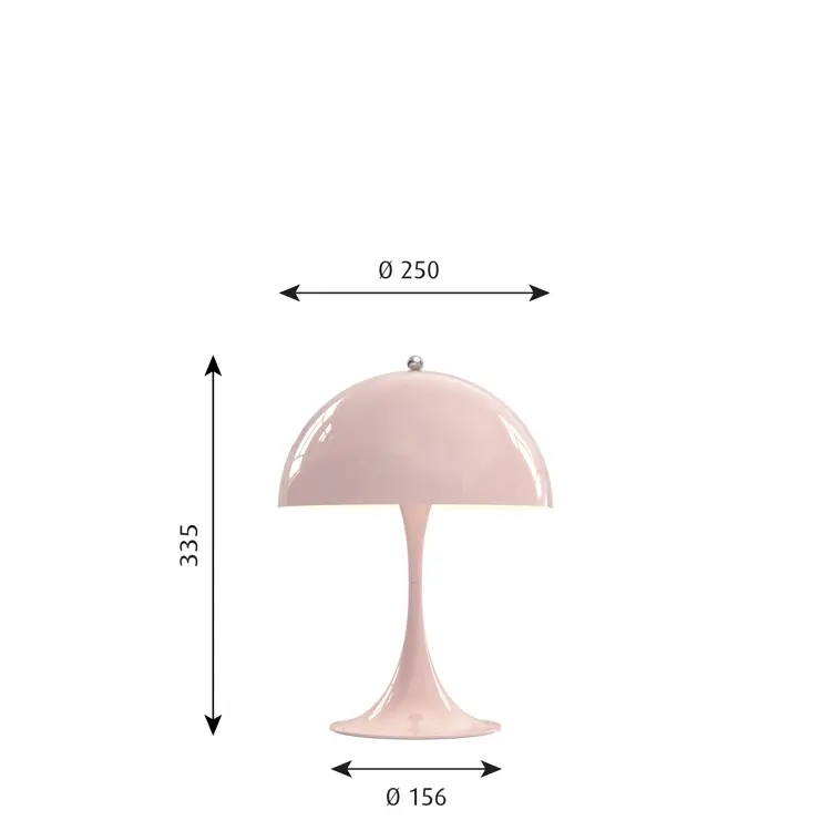 Panthella 250 Tischleuchte Coral