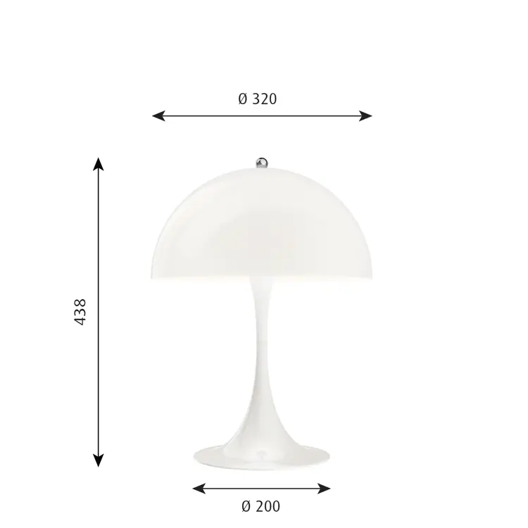 Panthella 250 Tischleuchte Coral