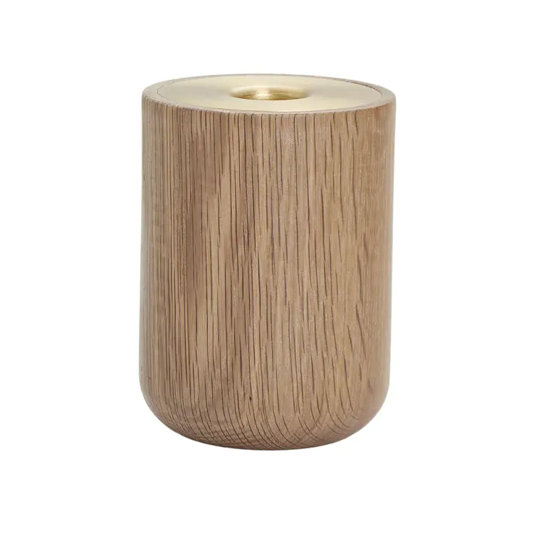 Oak Nordic candle holder - Large - H11xØ8
cm
Oak