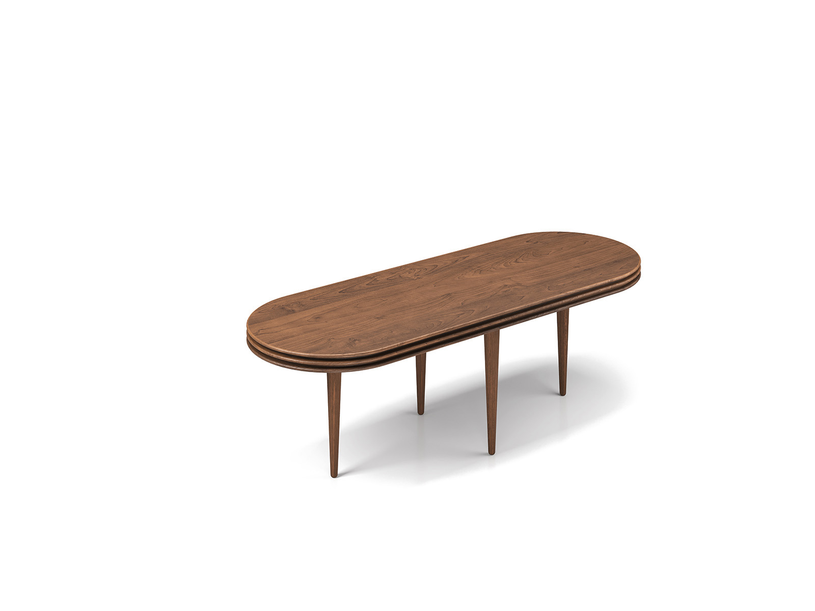 Groove Coffee Table Oval