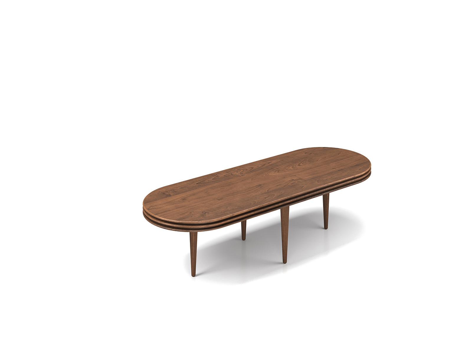 Groove Coffee Table Oval