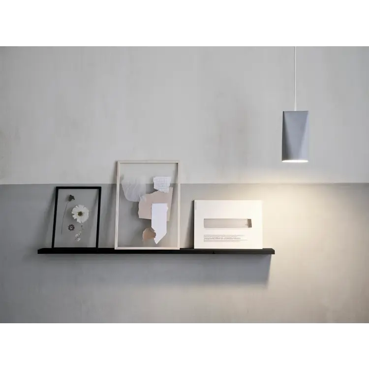 Ceramic Pendant, White, Wide