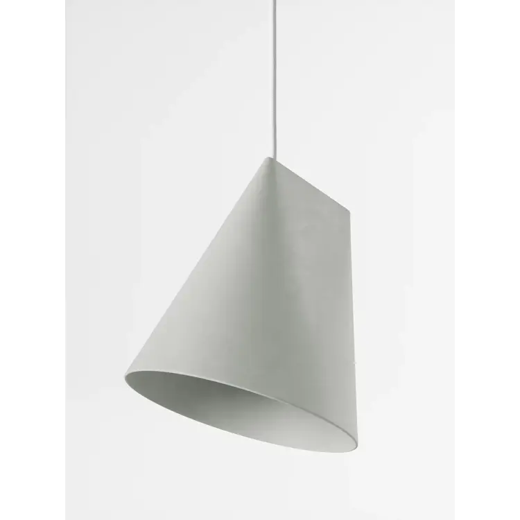 Ceramic Pendant, White, Wide
