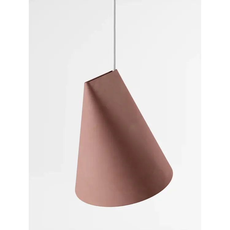 Ceramic Pendant, White, Wide