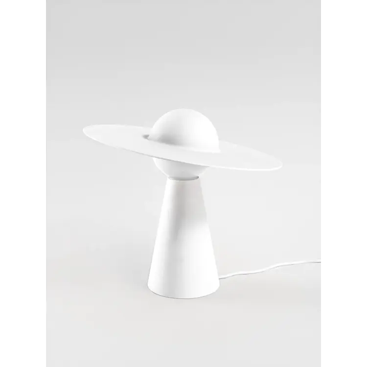 Ceramic Table Lamp, White