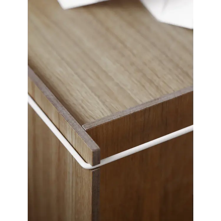 Storage box, Smoked Oak, Black (FSC MIX 100 %)