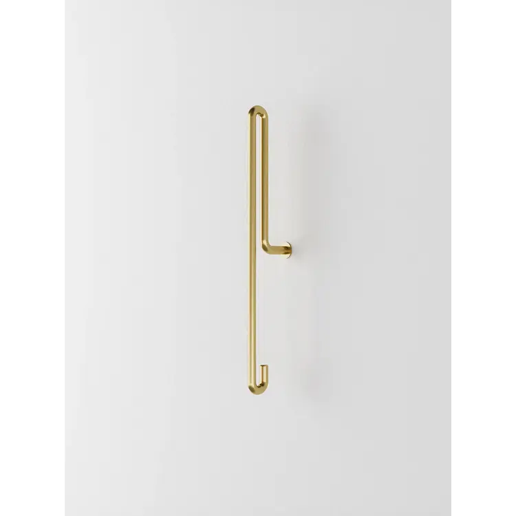 Wall Hook, Matt Gold, Small (x2)