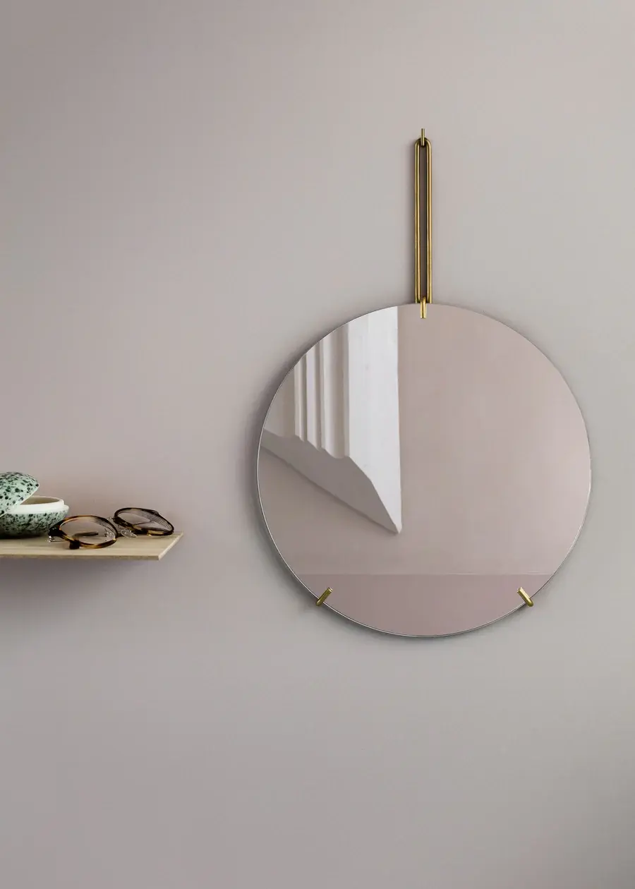 Wall Mirror, Ø70, Chrome