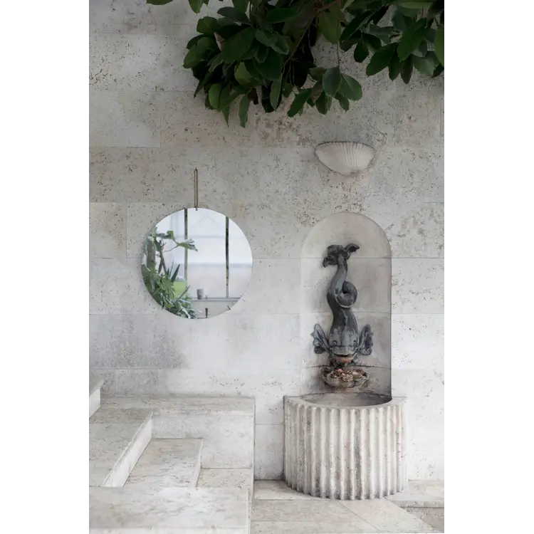 Wall Mirror, Ø70, Chrome