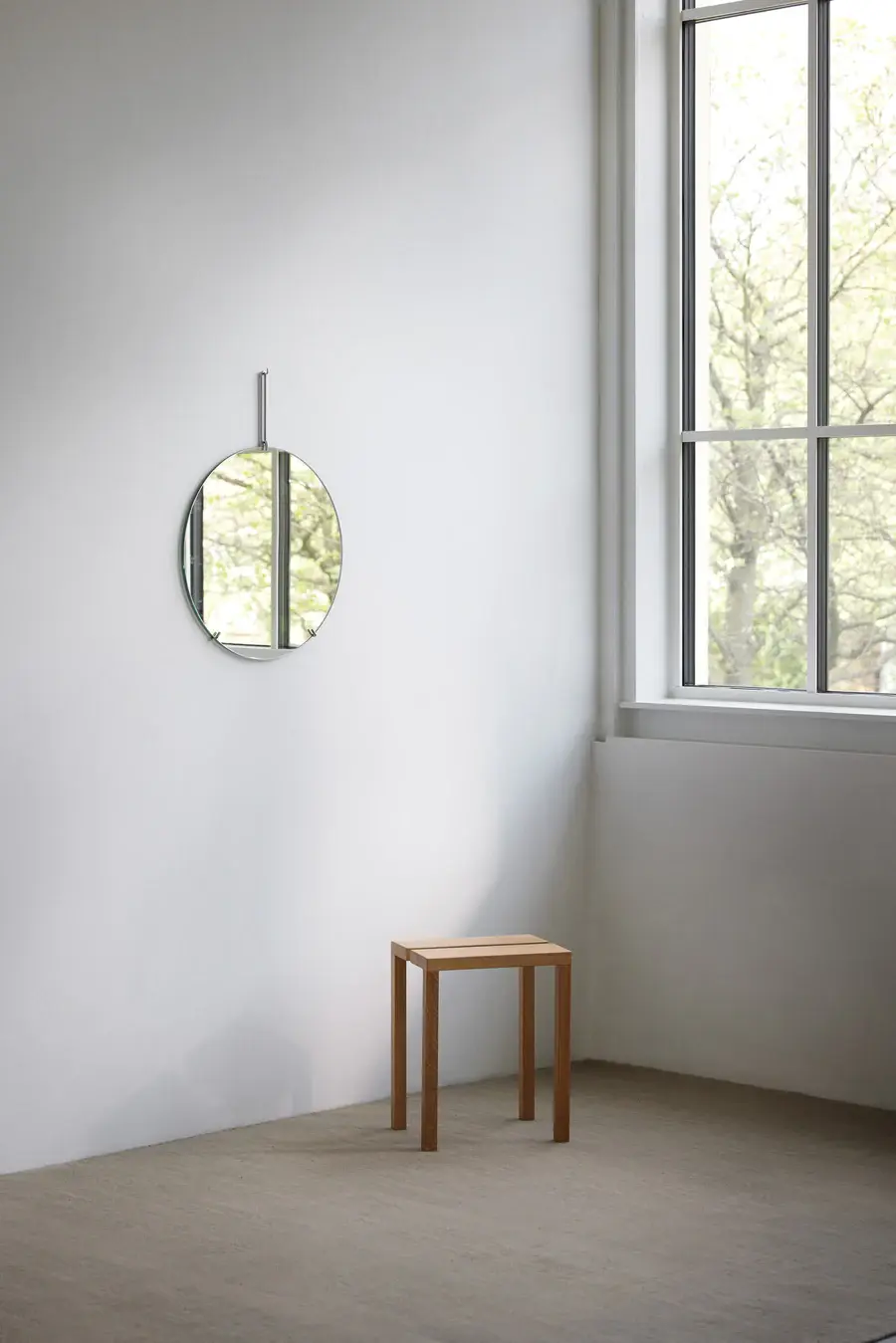 Wall Mirror, Ø70, Chrome