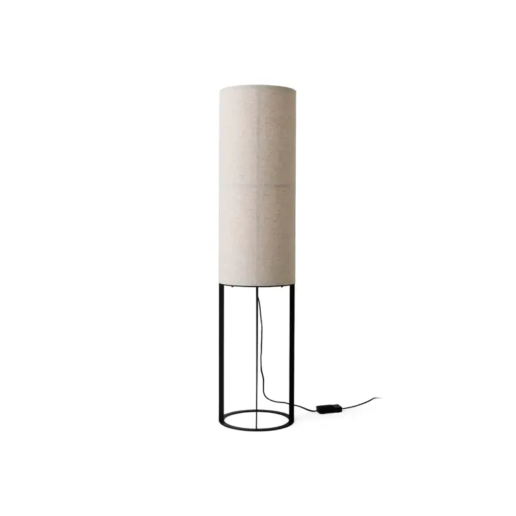 Hashira Floor Lamp, High, Steel Base, Ø30, Raw