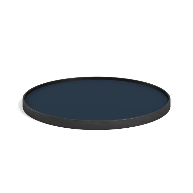 Bølling Serving Tray Model 60, Walnut, Oil, Water / Blue, Dark Blue
