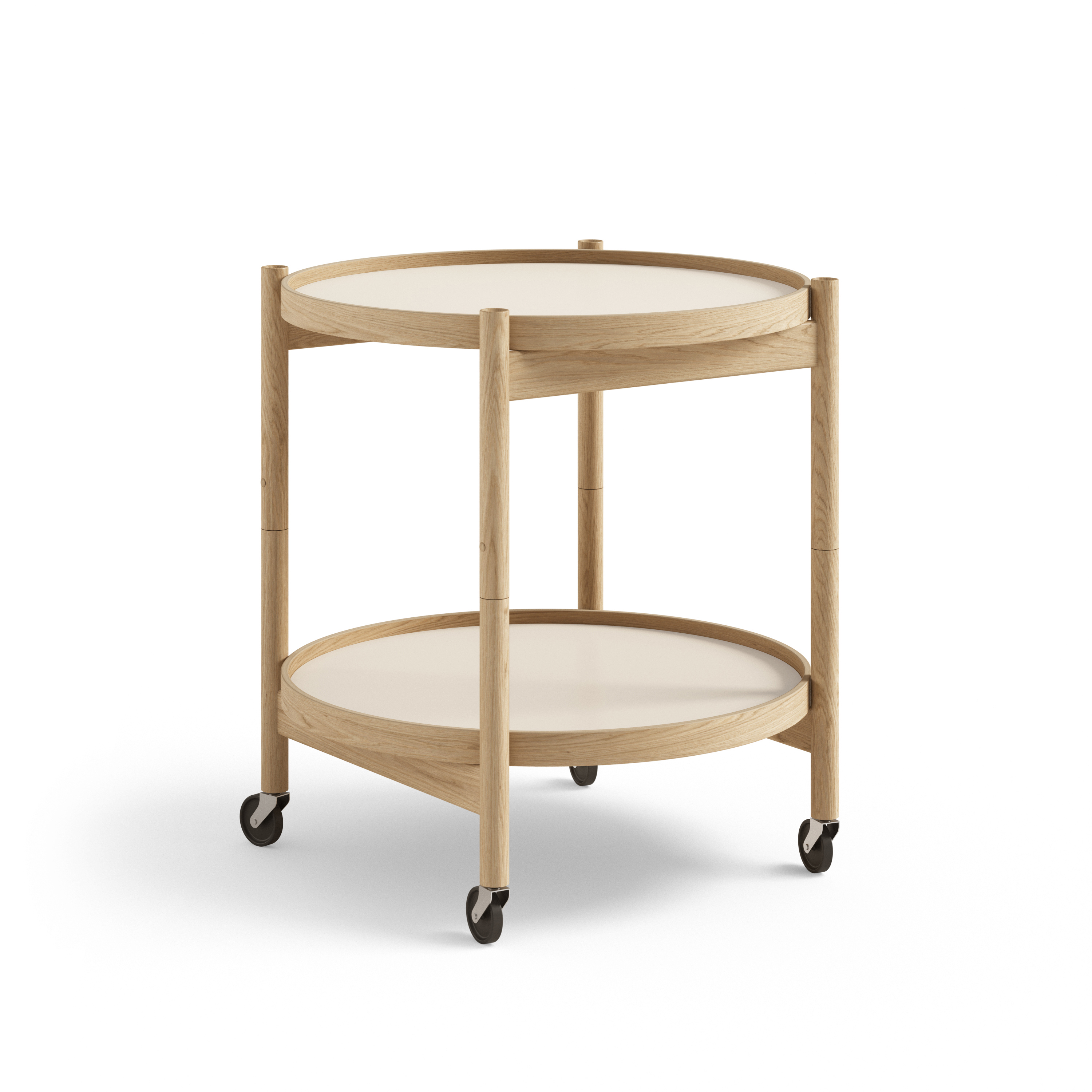 Bølling Tray Table Model 50, Walnut, Oil, Water / Blue, Dark Blue