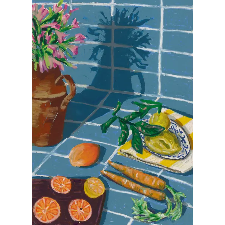 Composition in Blue