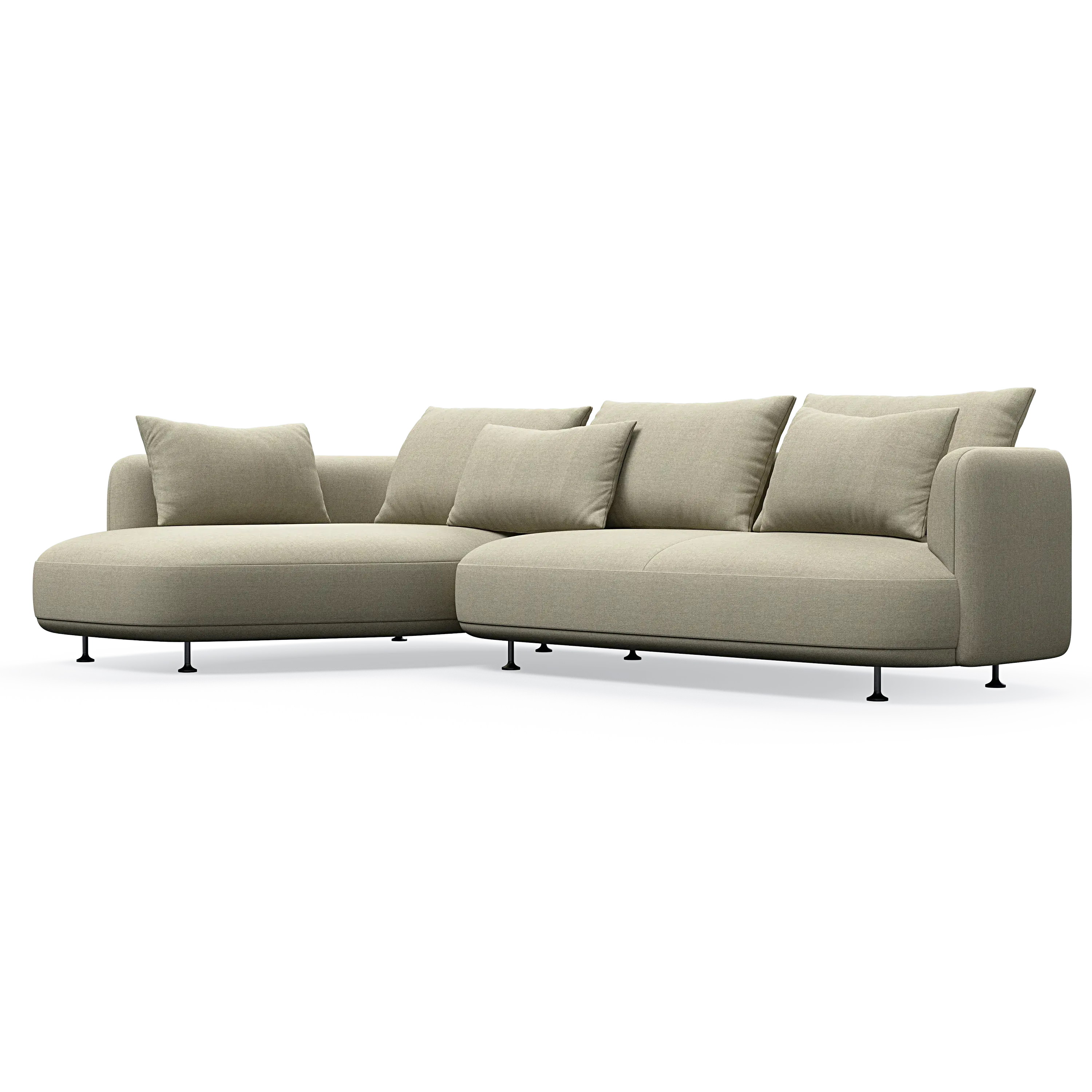 Nest 3-Sitzer mit Chaiselongue