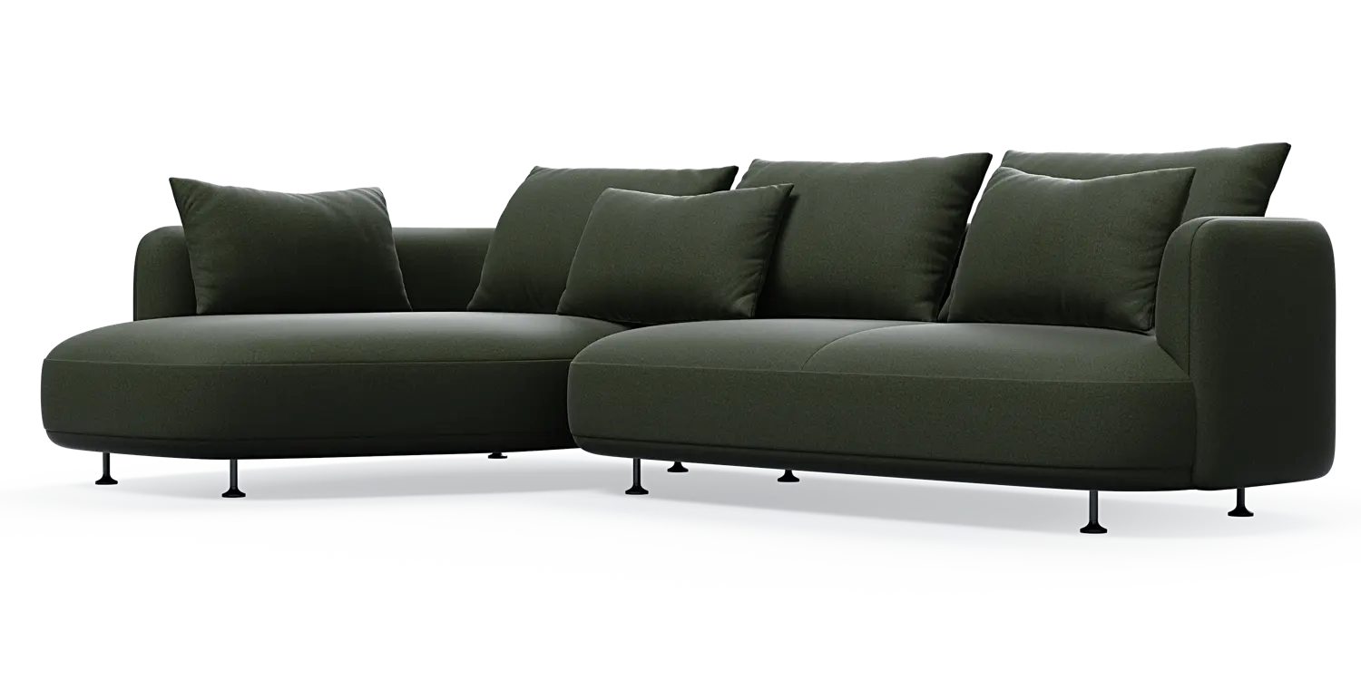 Nest 3-Sitzer mit Chaiselongue