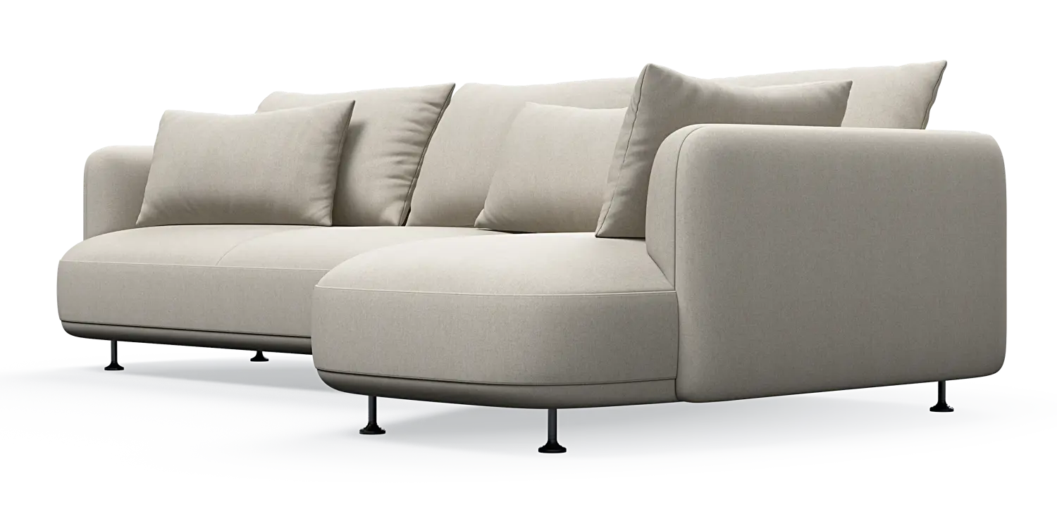 Nest 3-Sitzer mit Chaiselongue