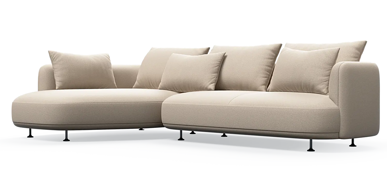 Nest 3-Sitzer mit Chaiselongue