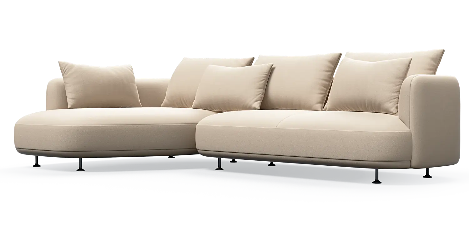 Nest 3-Sitzer mit Chaiselongue