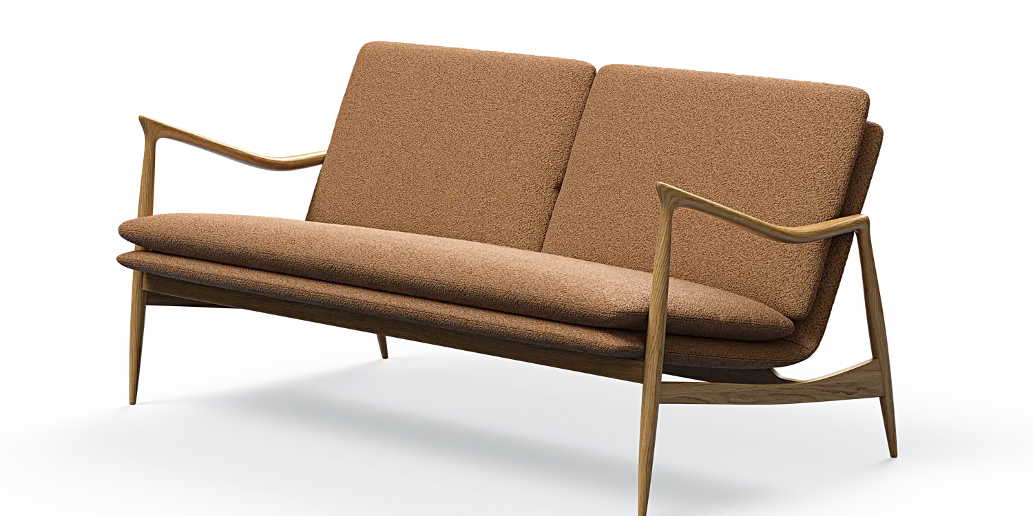 Oak 2-Sitzer