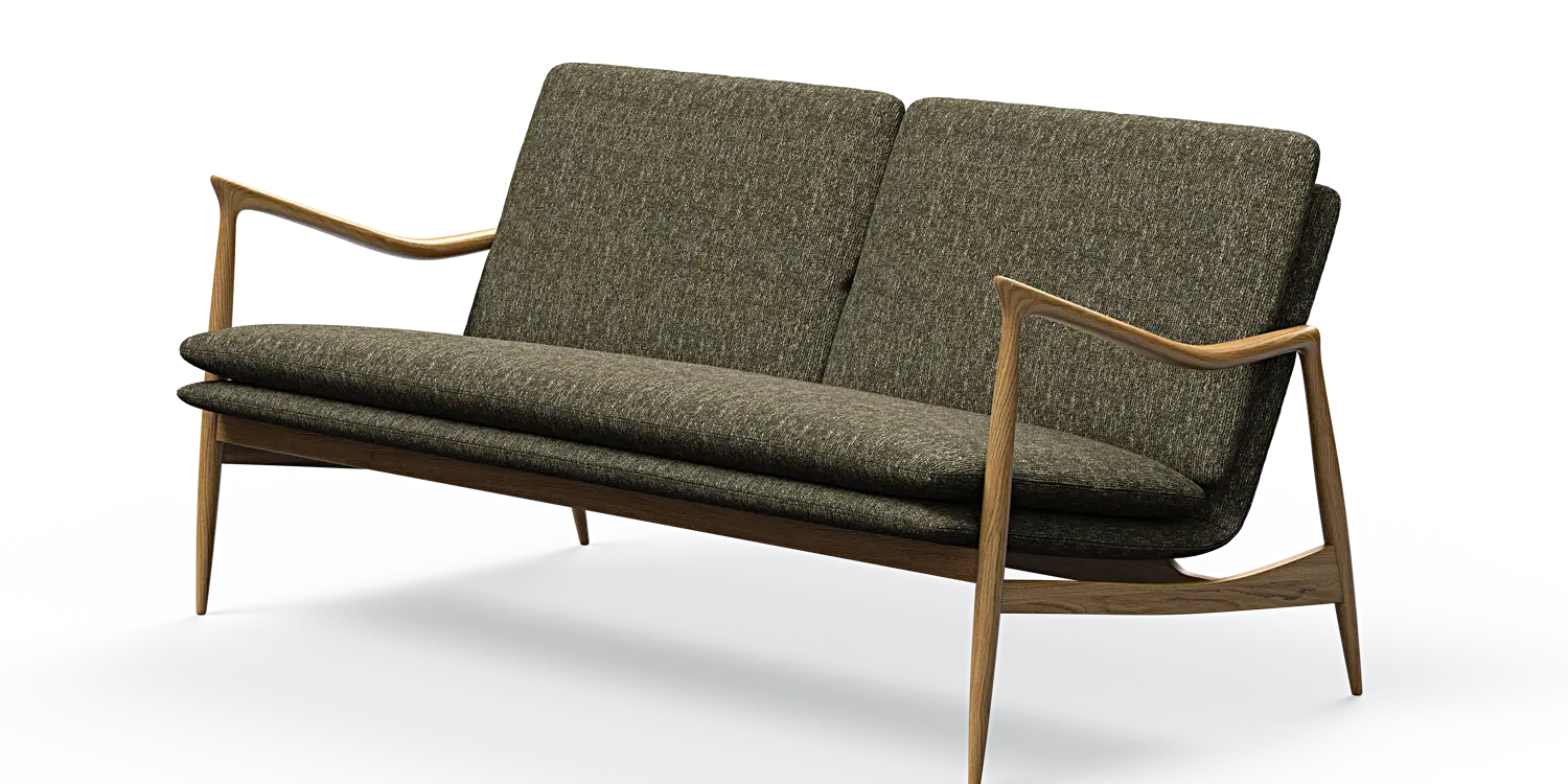 Oak 2-Sitzer