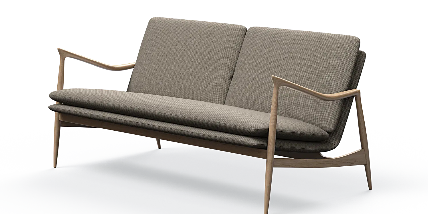 Oak 2-Sitzer