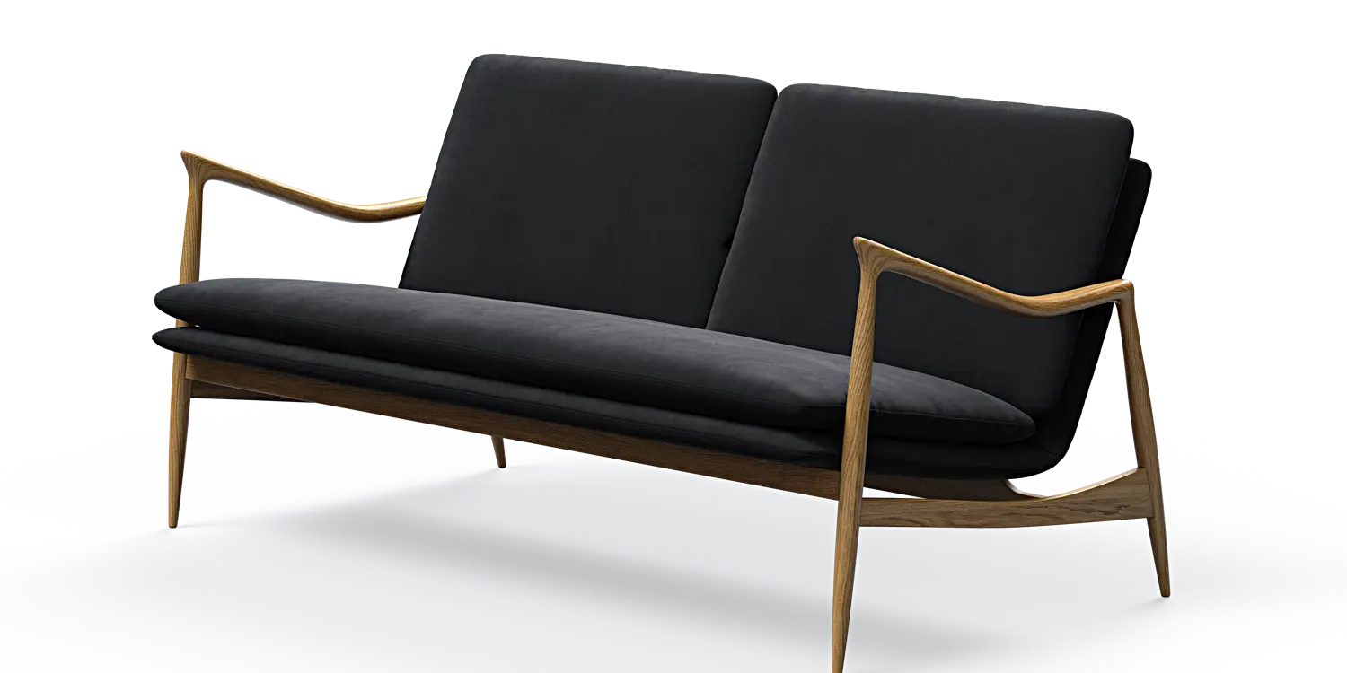 Oak 2-Sitzer