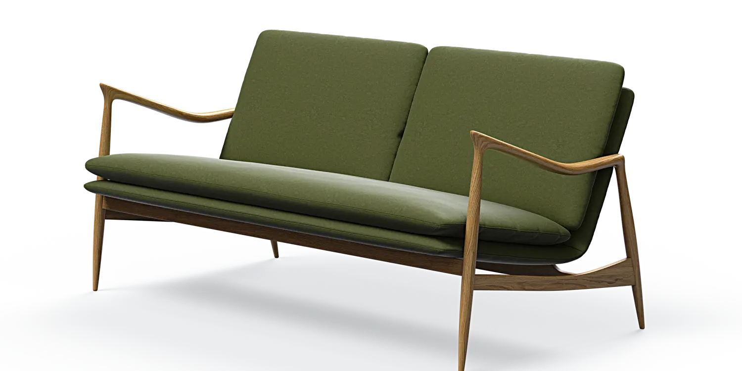 Oak 2-Sitzer