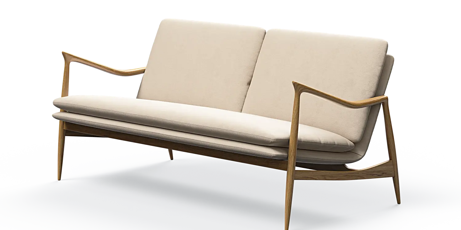 Oak 2-Sitzer
