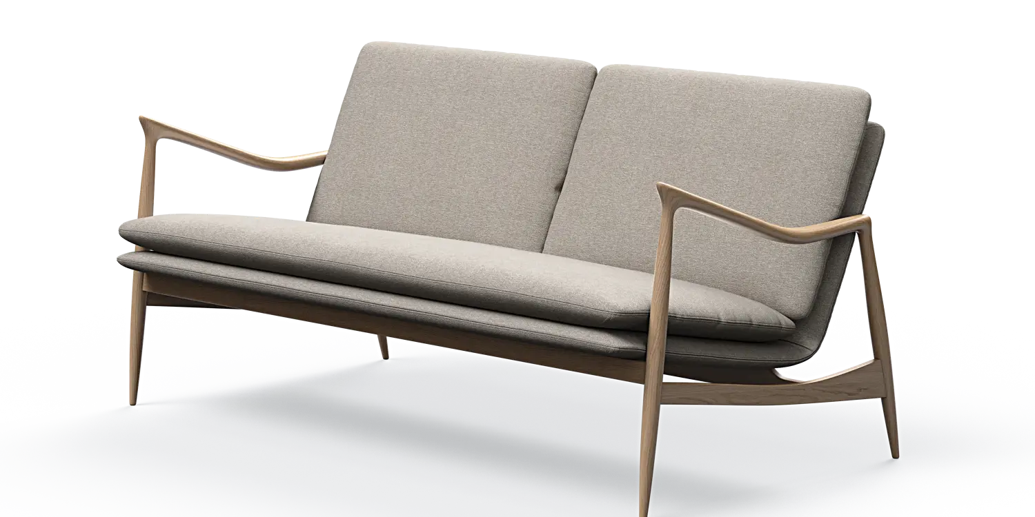 Oak 2-Sitzer