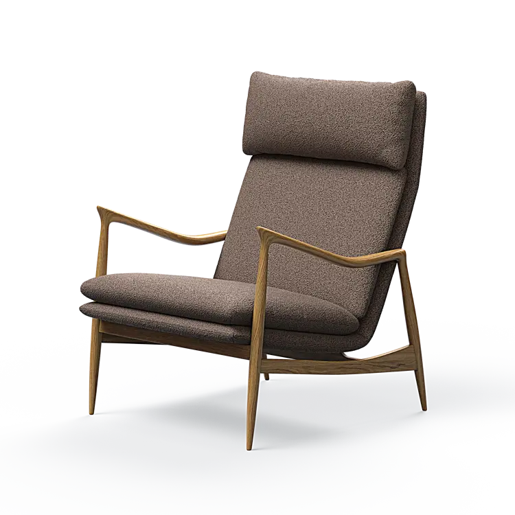 Oak Sessel mit Nackenstütze