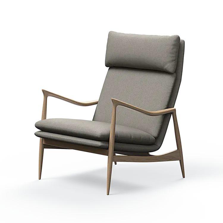 Oak Sessel mit Nackenstütze