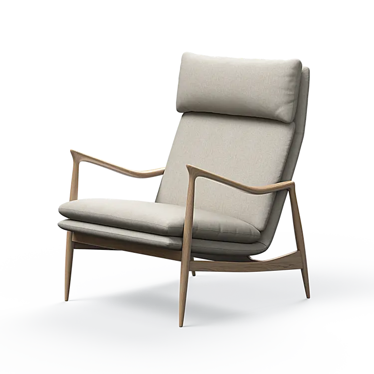 Oak Sessel mit Nackenstütze