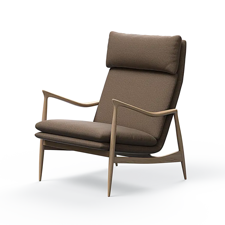 Oak Sessel mit Nackenstütze